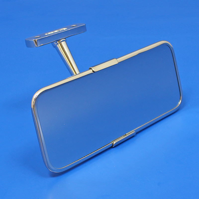 Classic interior rear view mirror - Stainless steel, early Cobra