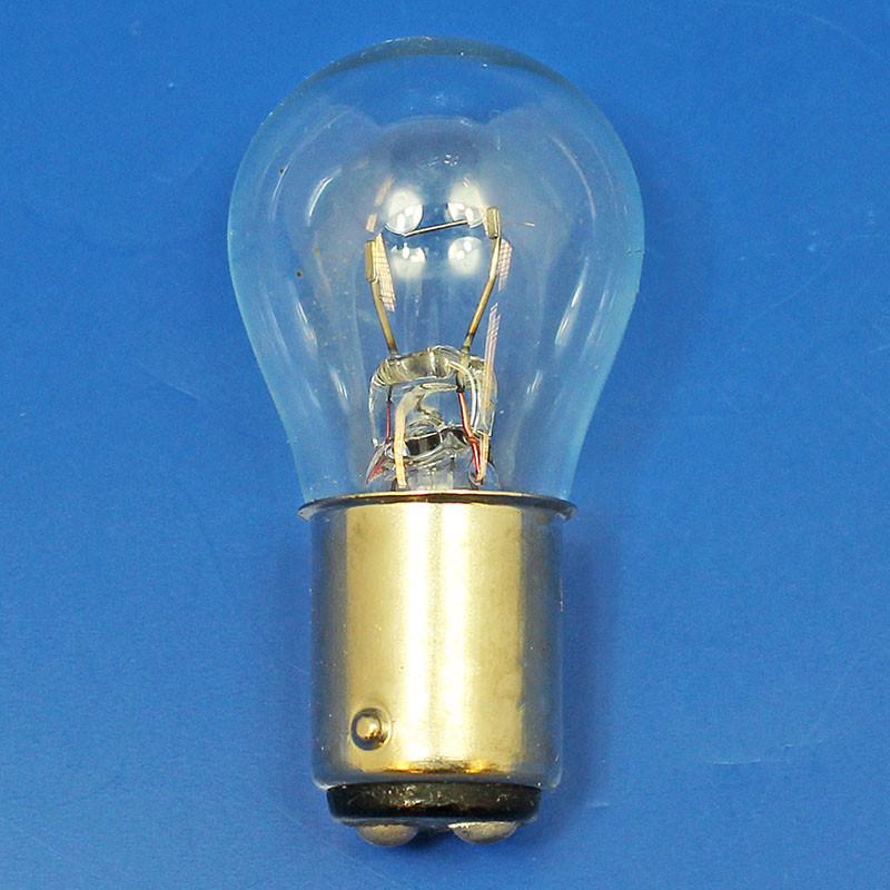 12 Volt 10W double contact SBC BA15D base side/warning bulb