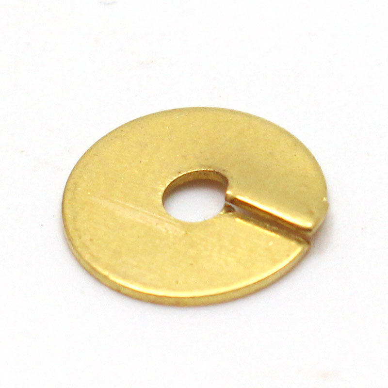 Ignition lead end split brass washer
