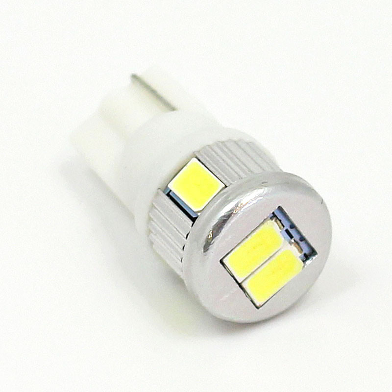 White 12V LED Warning lamp - WEDGE T10 base