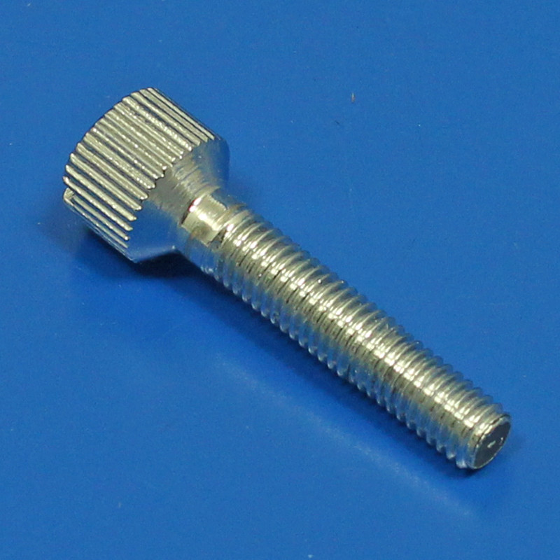 Knurled headlamp rim screw - 33mm long, 2BA thread