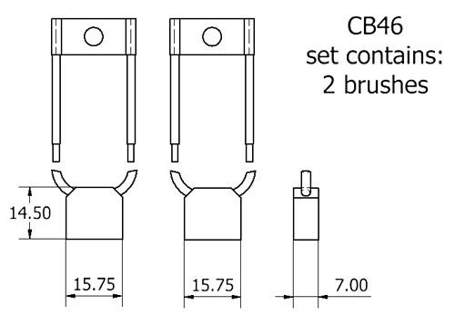 Dynamo and starter brush sets - CB46 starter brush set