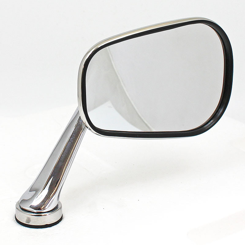 Swing back mirror - 126mm x 85mm 'Oval' head - Oval head with STRAIGHT arm