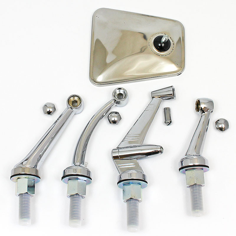 Swing back mirror - 113mm x 102mm Tapered head