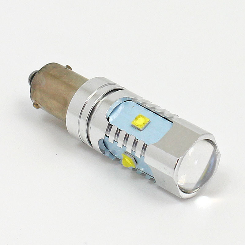 White 12V LED Warning lamp - MCC BA9S base