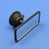 Suction rear view mirror - Small, black PLASTIC head
