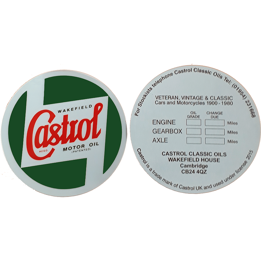 Castrol Screen Service Sticker