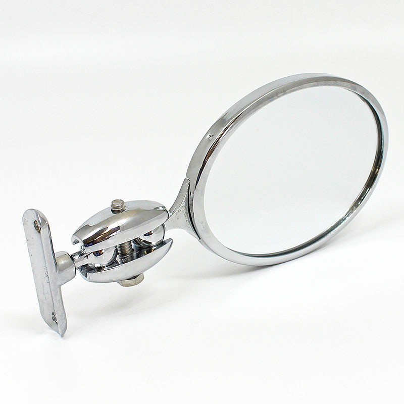 Oval rear view mirror - Equivalent to Desmo 263 model, riveted Desmo badge