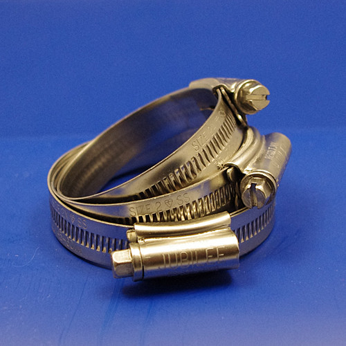 Jubilee brand hose clip/hose clamps - For 12mm to 80mm diameter - Size 3X