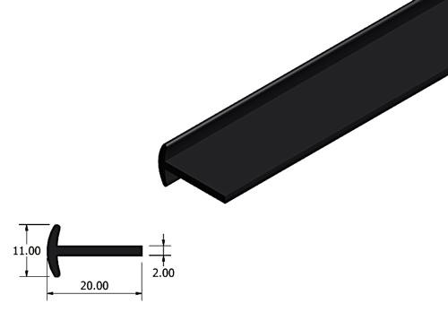 Rubber extrusion - Domed 'T', 11mm wide, 20mm high