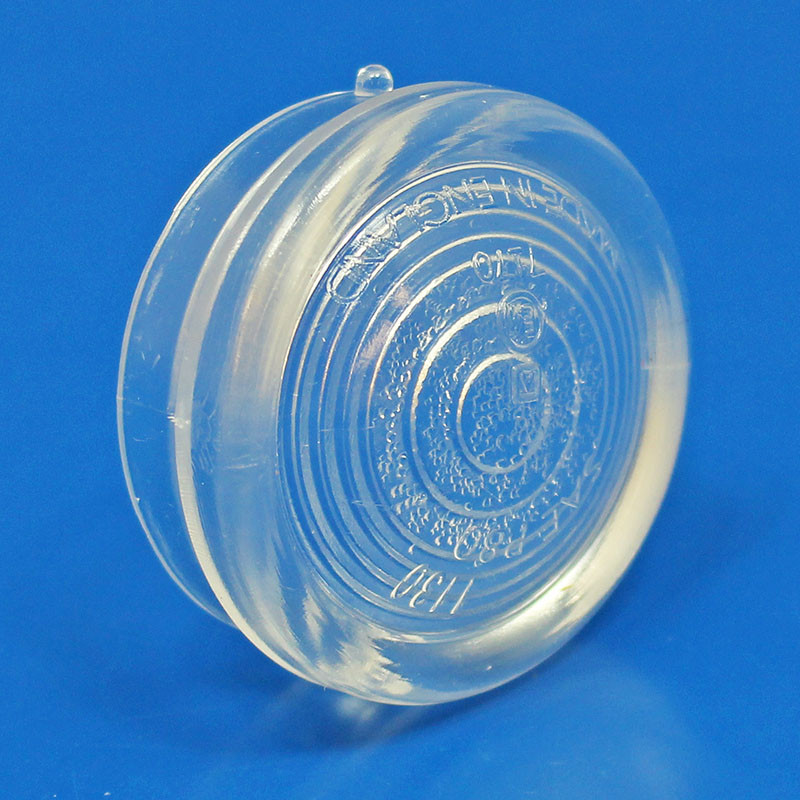 Replacement PLASTIC front lens for 297 (and Lucas 1130) type sidelamps - Clear lens