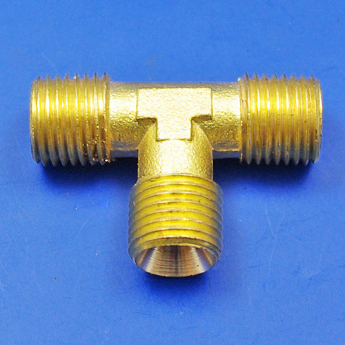 Solder nut type equal tee pieces - 1/4