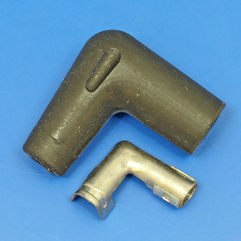 Right angled unsuppressed spark plug cap