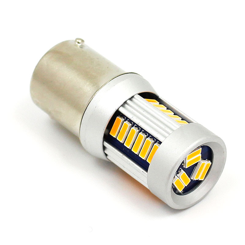 Amber 12V LED Indicator lamp - SCC BA15S base