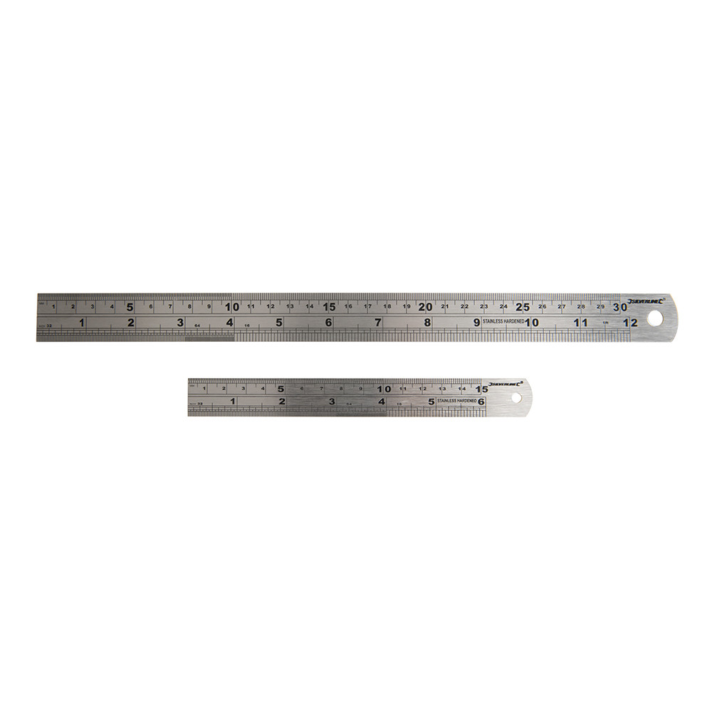 Stainless Steel Rule set - 2 piece