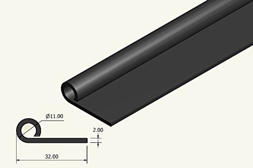 Rubber extrusion - Split tube with tail, MG and Morris 'E'