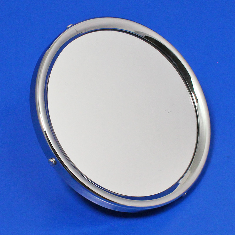 Round rear view mirror - Round rear view mirror - Black back, stamped 'Desmo' with Chrome or Nickel Rim