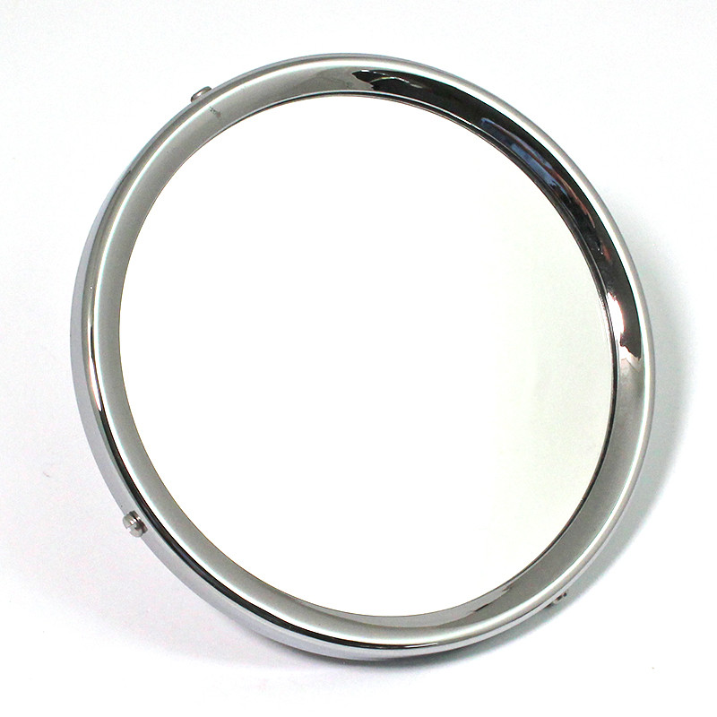 Round rear view mirror - Round rear view mirror - Black back, stamped 'Desmo' with Chrome or Nickel Rim