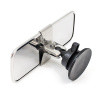 Suction rear view mirror - Large, stainless steel head