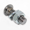 Chrome plated bumper bolt - Short, domed or flat head