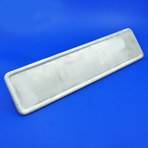 Cast aluminium number plate/backplate - Oblong