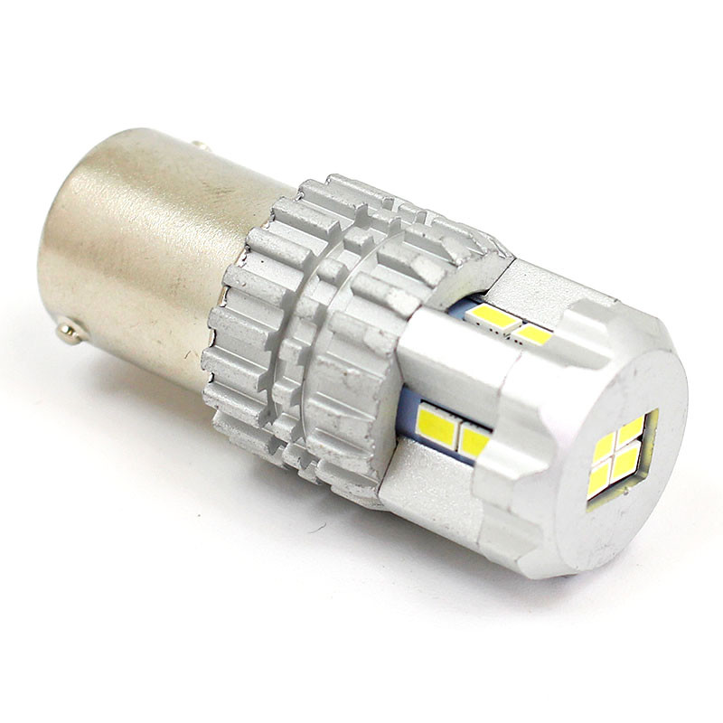White 12V LED Reversing lamp - SCC BA15S fitting