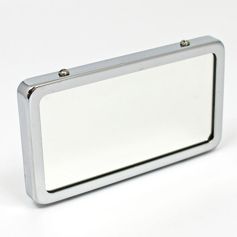Rectangular rear view mirror - 118mm x 67mm, stamped Desmo