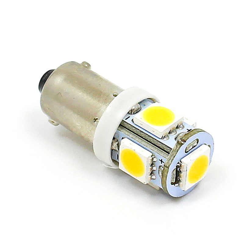 Warm White 6V LED Instrument & Panel lamp - MCC BA9S base