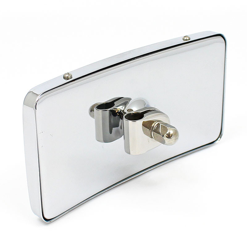 Rectangular rear view mirror - 155mm x 80mm, equivalent to Desmo Type 36 - Chrome plated