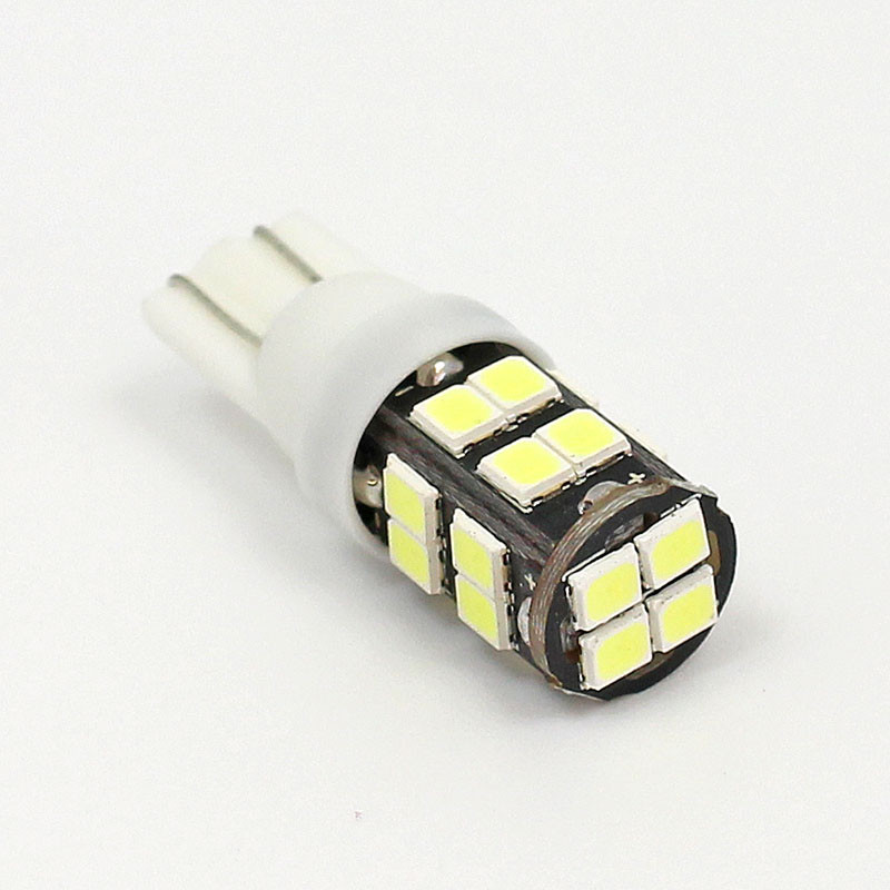 White 6V LED Warning lamp - WEDGE T10 base