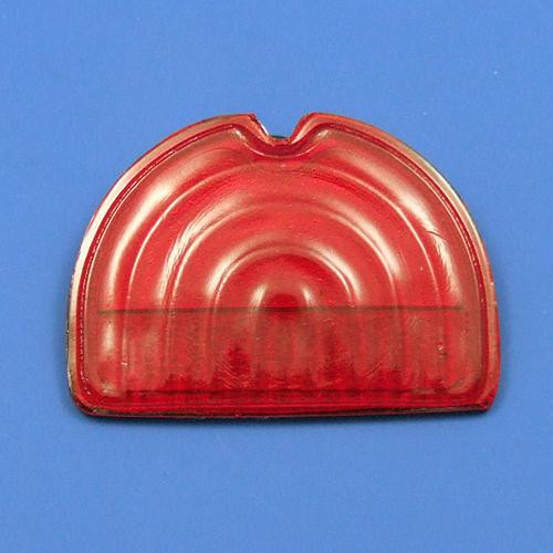 Red plastic lens for Lucas model 288-3 number plate box lamp