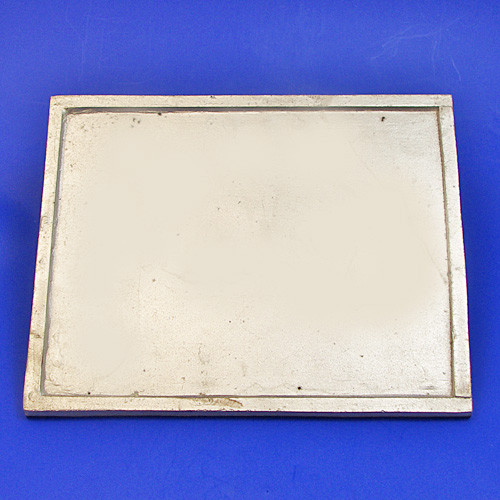Cast aluminium number plate/backplate - Square